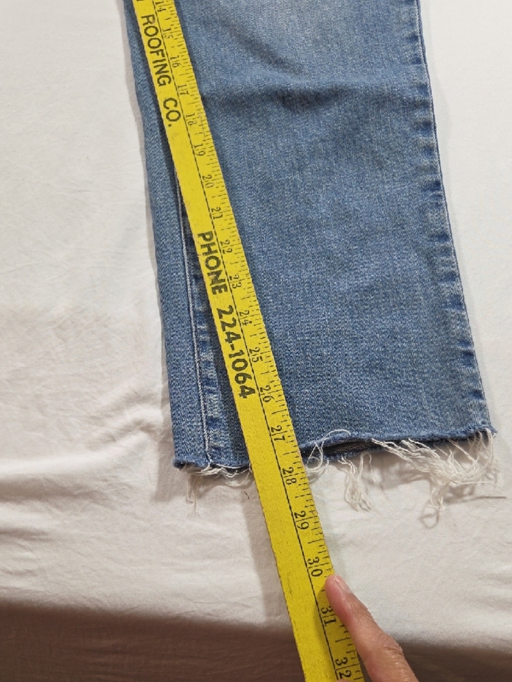 Universal Thread Washed Denim Women’s 12 Overalls Frayed  Hem Distressed Boho - Picture 2 of 15
